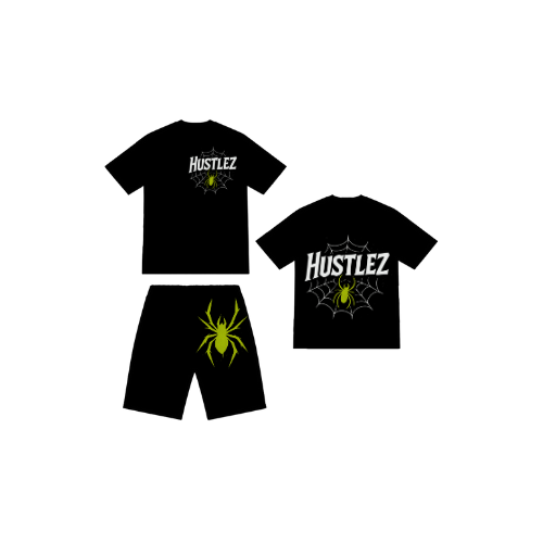 Hustlez spider Short set